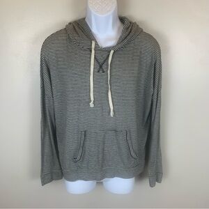 American Eagle Outfitters Men’s Striped Light Weight Hoodie Size M Black & White